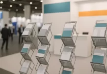 Jak uporządkować materiały reklamowe na stoisku targowym – praktyczne podejście do ekspozycji ulotek easystand.pl - 272-jak-uporzadkowac-materialy-reklamowe-na-stoisku-targowym.webp